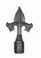 1/2 INCH CAST IRON BALL TIP SPEAR - ROUND